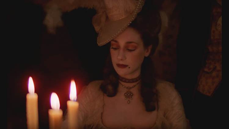 Marisa Berenson in "Barry Lyndon", 1975.