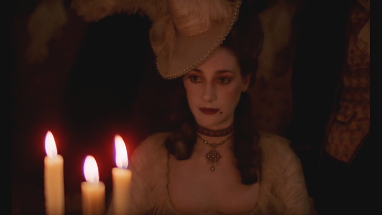 Marisa Berenson in "Barry Lyndon", 1975.