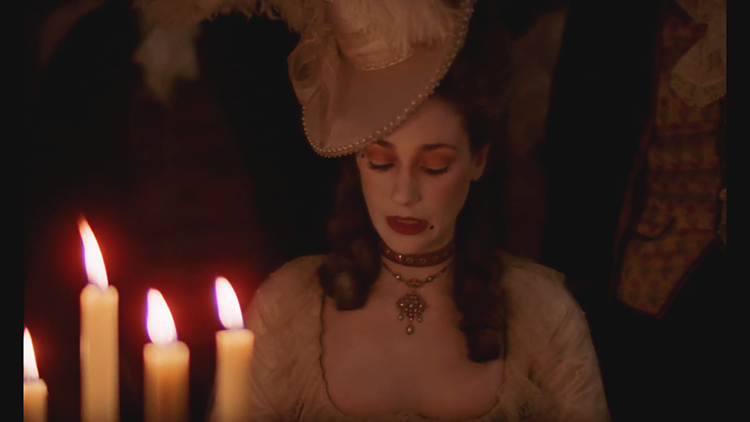 Marisa Berenson in "Barry Lyndon", 1975.
