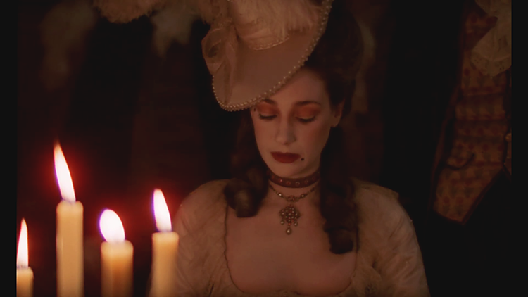 Marisa Berenson in "Barry Lyndon", 1975.
