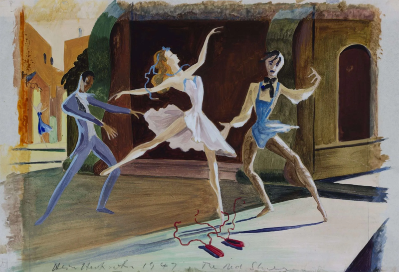 Hein Heckroth, Entwurf für "The Red Shoes".