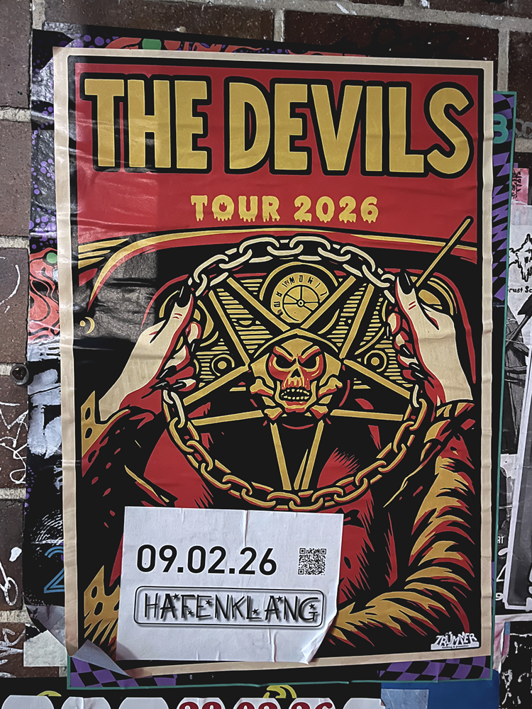 The Devils, Tour 2026, Hafenklang Hamburg, 09.02.206.