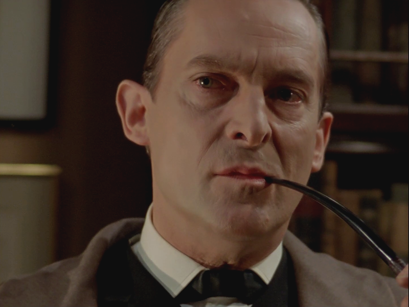 Sherlock Holmes: Jeremy Brett in "The Priory School".