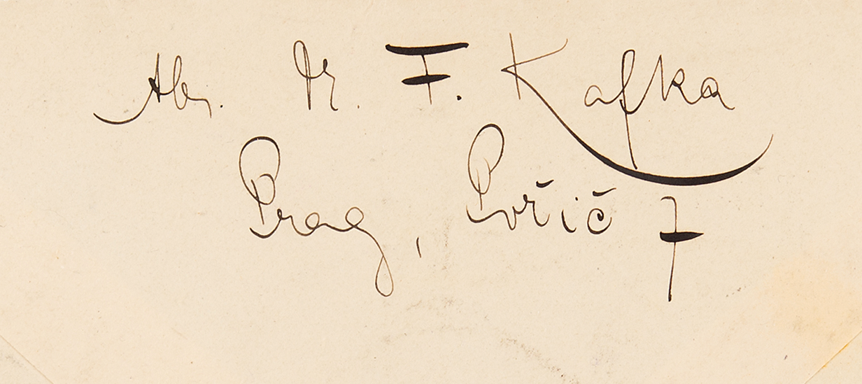 Franz Kafka, Brief, Absender,