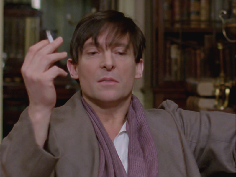 Sherlock Holmes: Jeremy Brett in "The Blue Carbuncle".