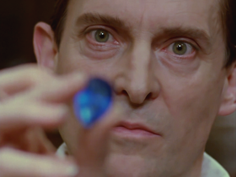 Sherlock Holmes: Jeremy Brett in "The Blue Carbuncle".