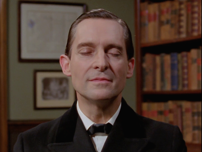 Sherlock Holmes: Jeremy Brett in "The Crooked Man".