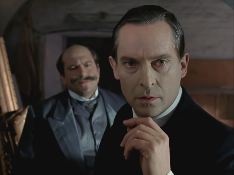 Sherlock Holmes: Jeremy Brett in "The Final Problem".
