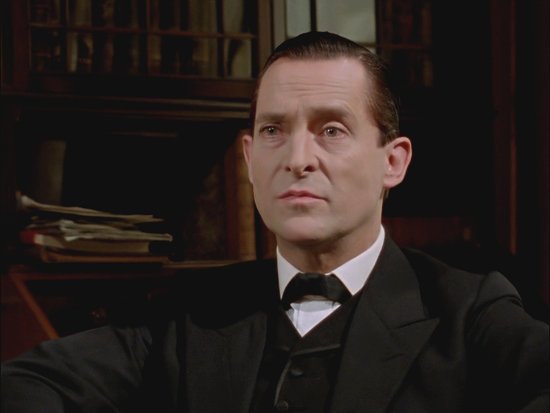 Sherlock Holmes: Jeremy Brett in "The Second Stain".