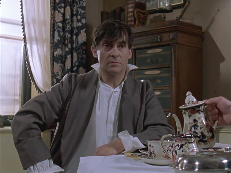 Sherlock Holmes: Jeremy Brett in "The Norwood Builder".