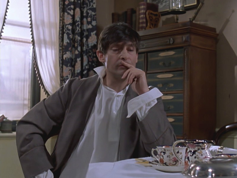 Sherlock Holmes: Jeremy Brett in "The Norwood Builder".