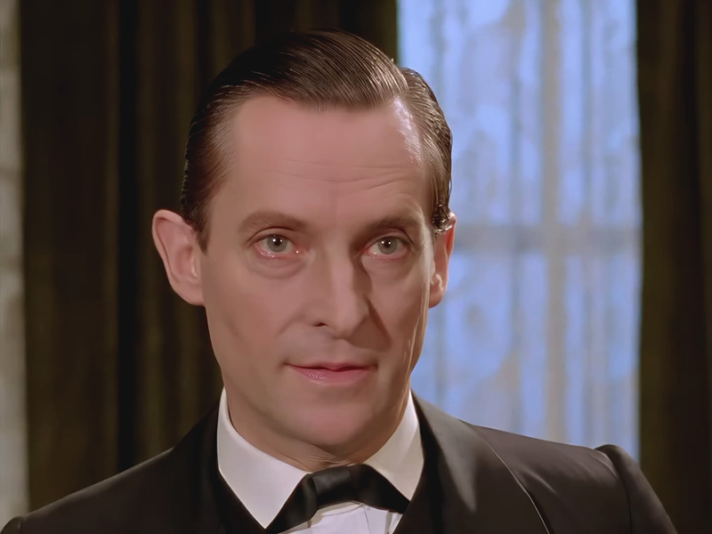 Sherlock Holmes: Jeremy Brett in "The Resident Patient".