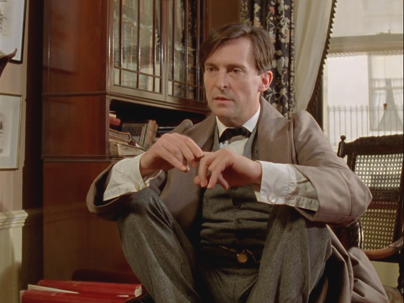 Sherlock Holmes: Jeremy Brett in "The Naval Treaty".