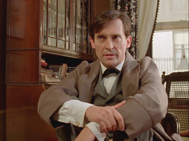 Sherlock Holmes: Jeremy Brett in "The Naval Treaty".