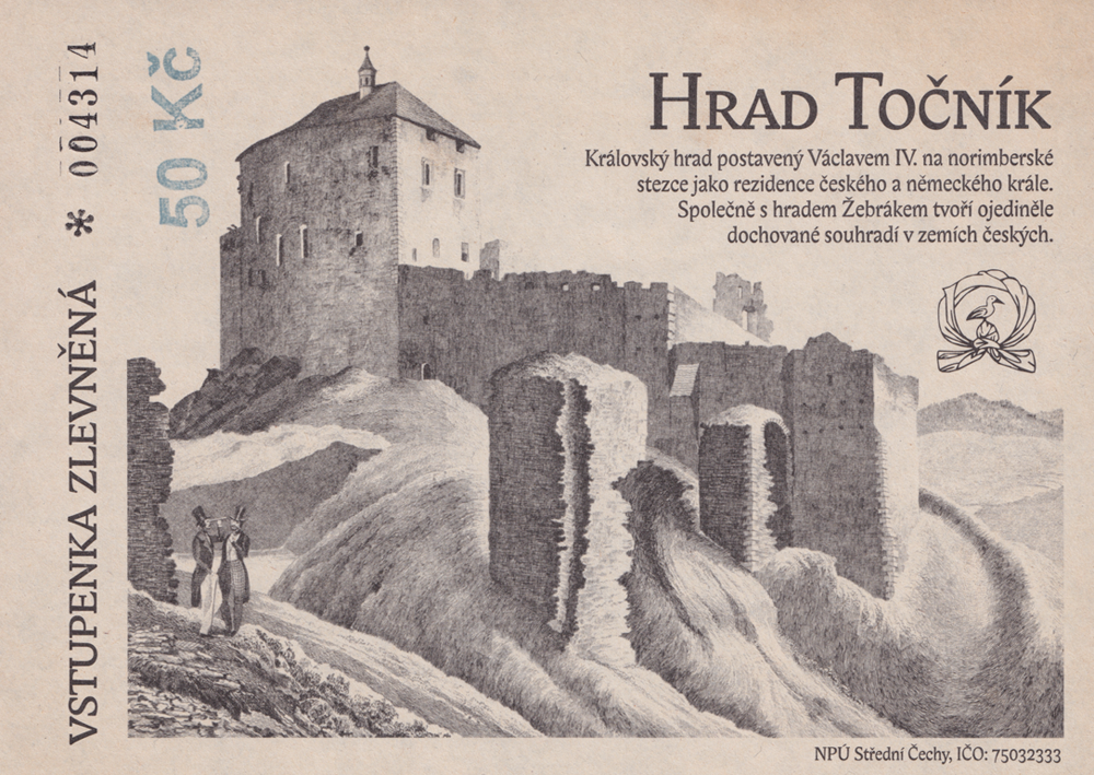 Burg Točnik, Ticket.