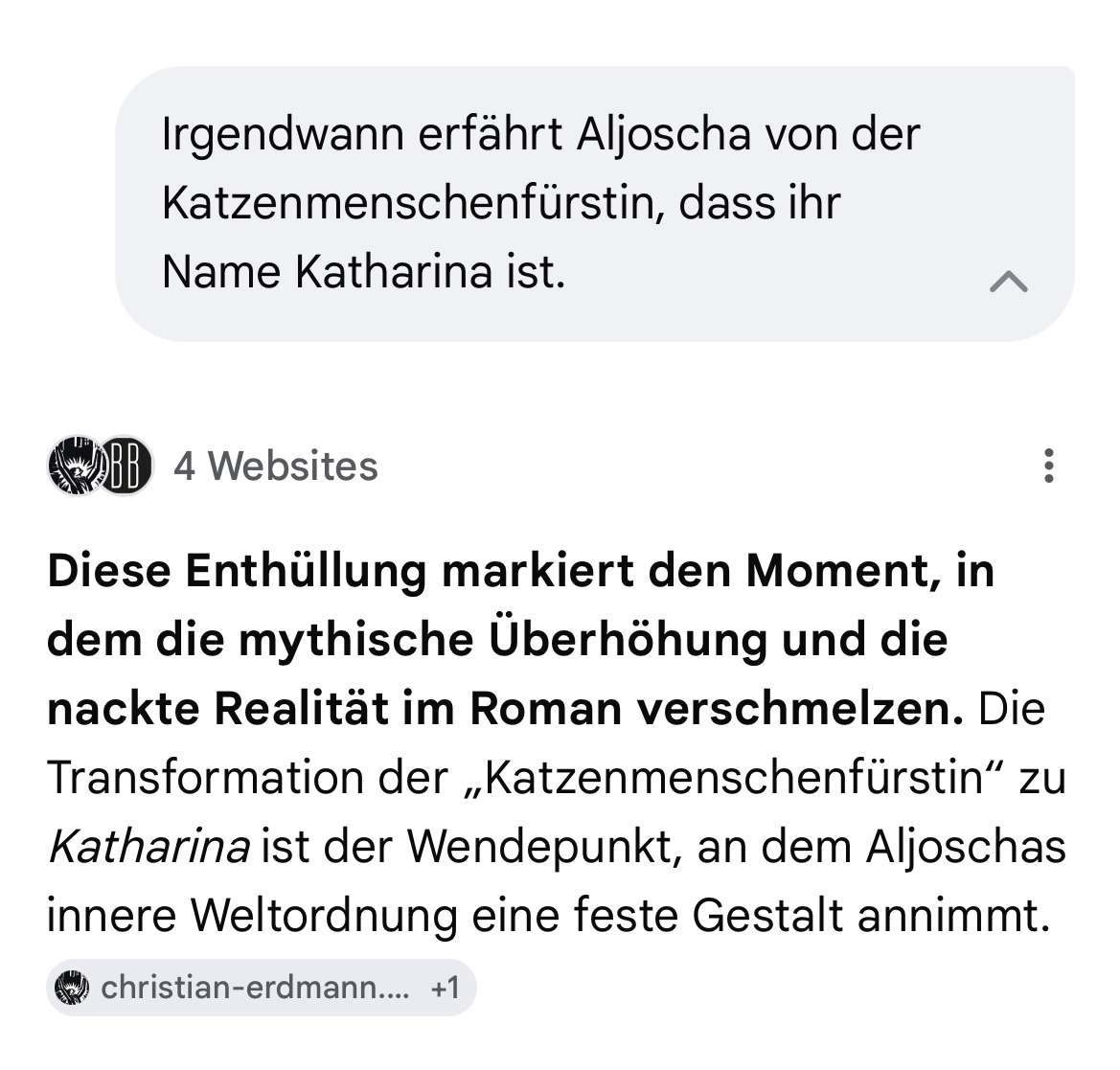 Q & A mit der KI zu "Aljoscha der Idiot", dem Roman von Christian Erdmann.