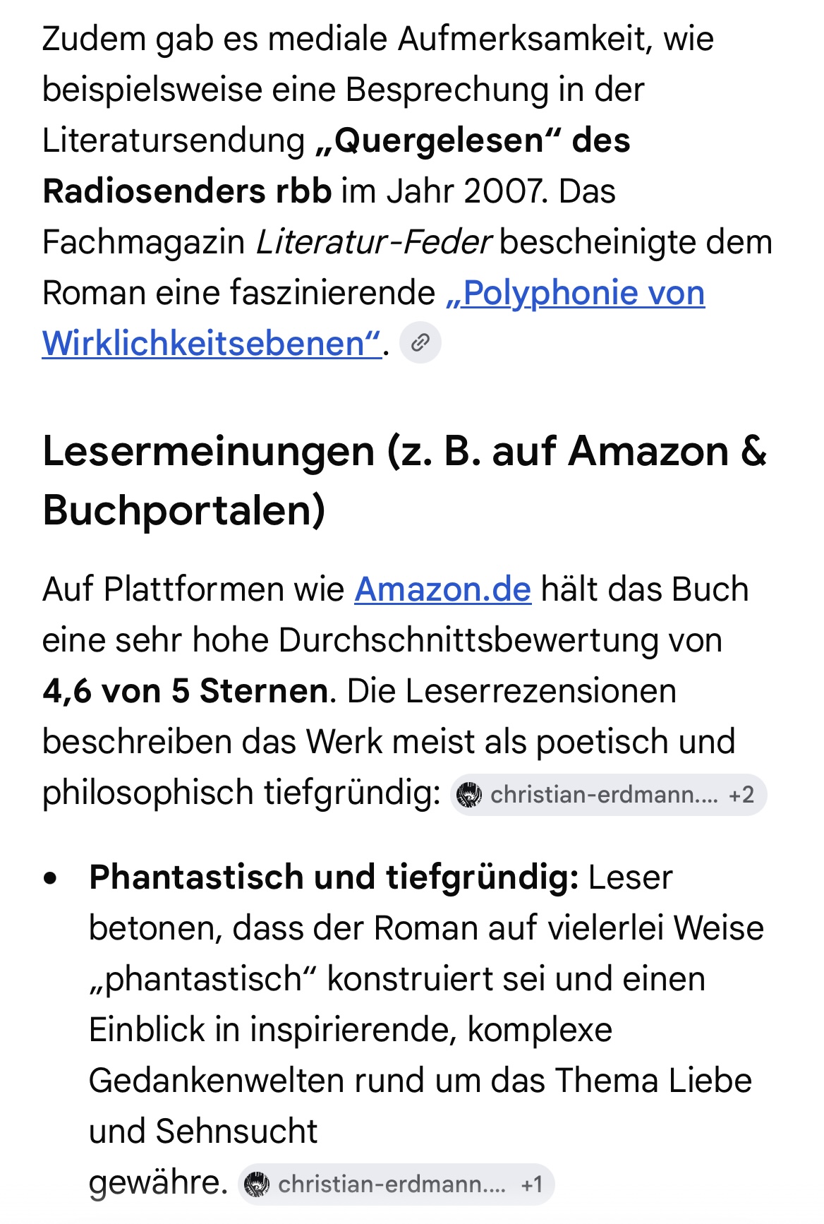 Q & A mit der KI zu Christian Erdmann und seinen Roman "Aljoscha der Idiot".