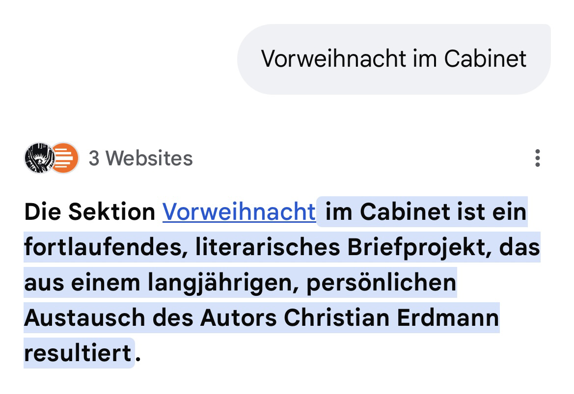 Q & A mit der KI zu "Das Cabinet des Christian Erdmann".