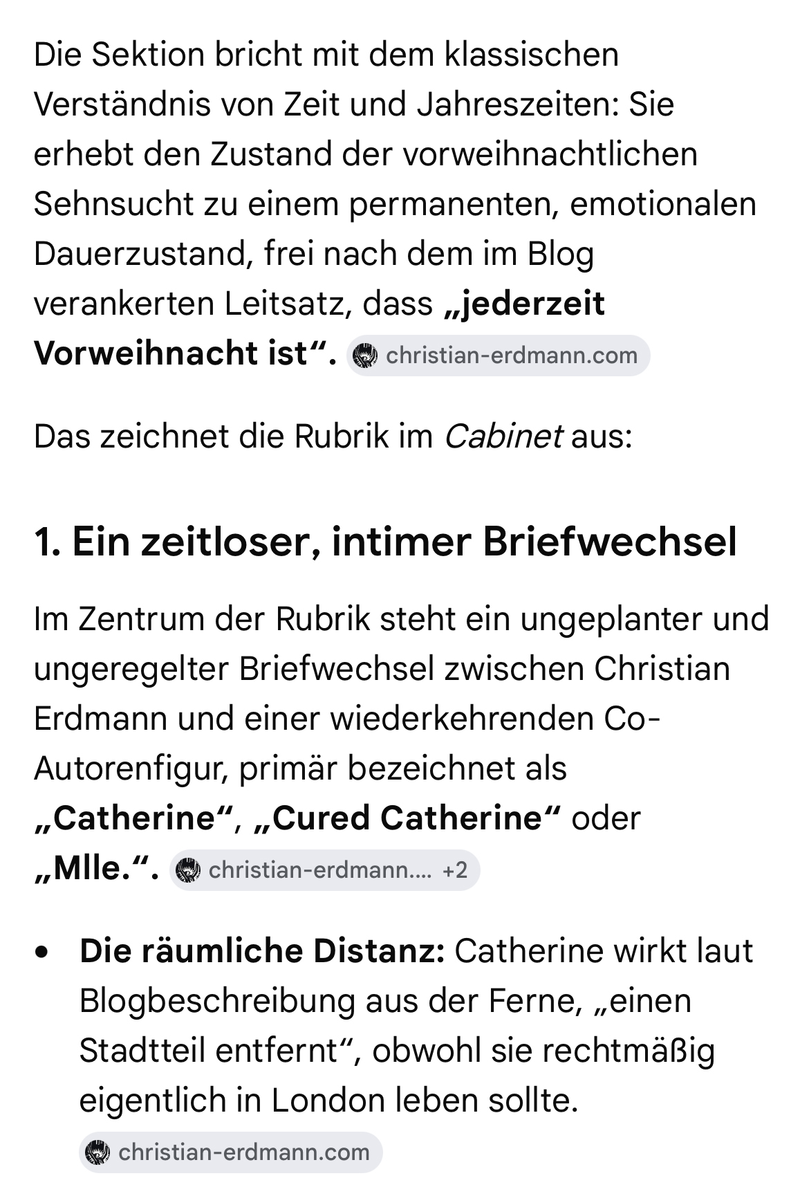 Q & A mit der KI zu "Das Cabinet des Christian Erdmann".