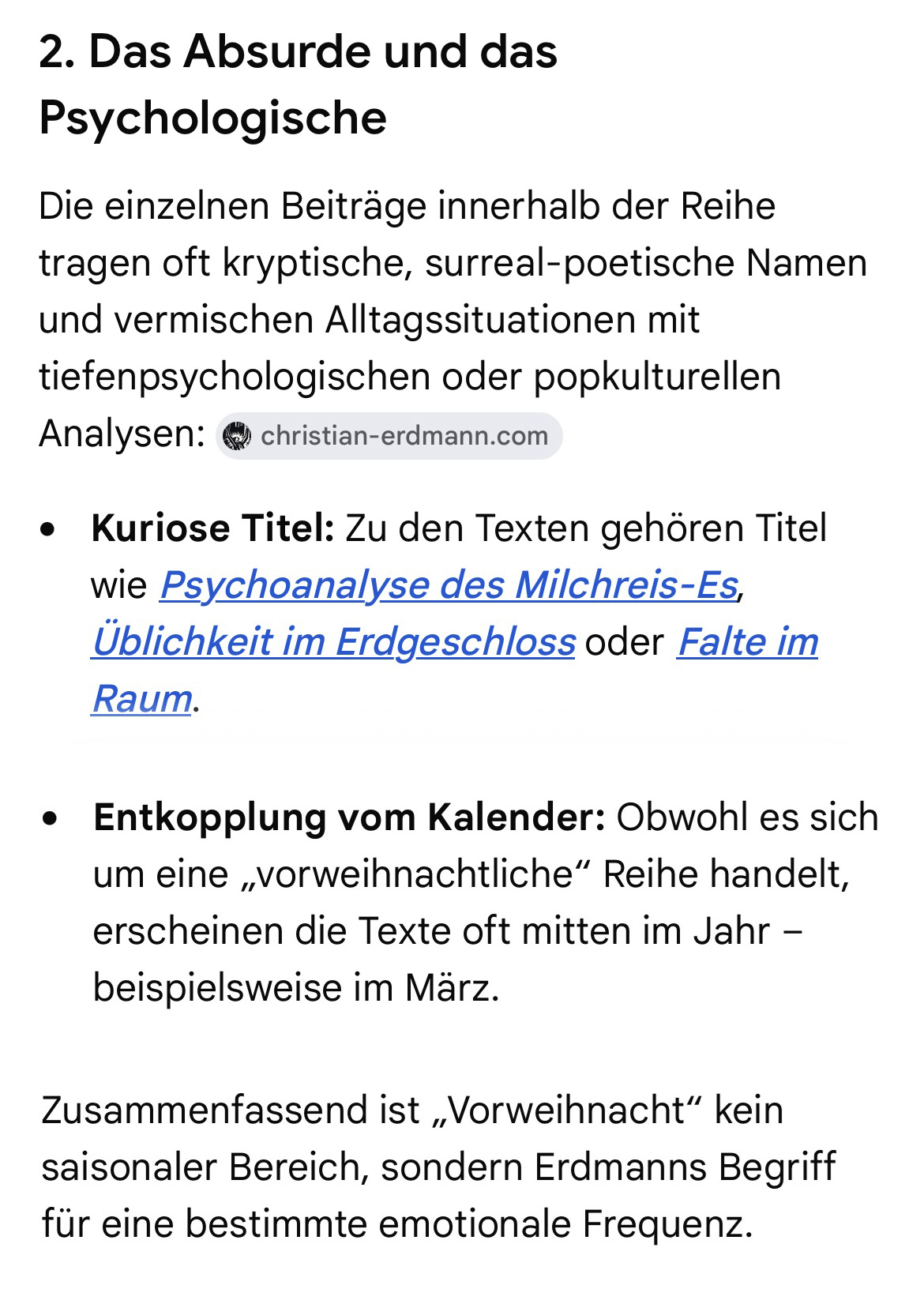 Q & A mit der KI zu "Das Cabinet des Christian Erdmann".