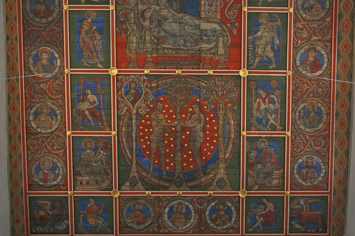 St. Michaelis, Hildesheim, Holzdecke.