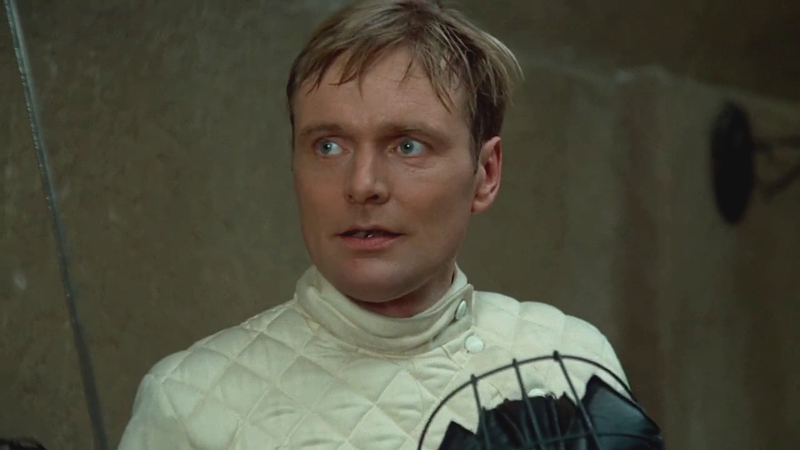 Helmut Griem in "Die Tatarenwürste" (Il deserto dei Tartari), 1976.